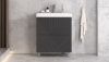 Тумба под раковину Velvex EDGE tn.EDG.9696.70.2Y графит 70х40 напольная цвет серый
