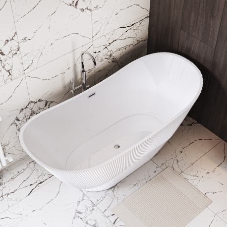 Ванна акриловая Grossman Galaxy GR-2104 170х75 отдельностоящая овальная с каркасом