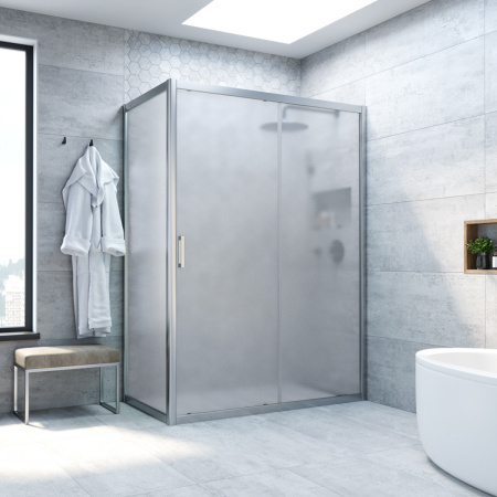 Душевой уголок Vegas-Glass ZP+ZPV TUR+NOVO ZP+ZPV NOVO h2000 120*70 07 10 120х70 стекло матовое профиль хром матовый без поддона