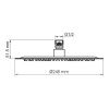 Верхний душ Wasserkraft Mindel 8500 A257 белый