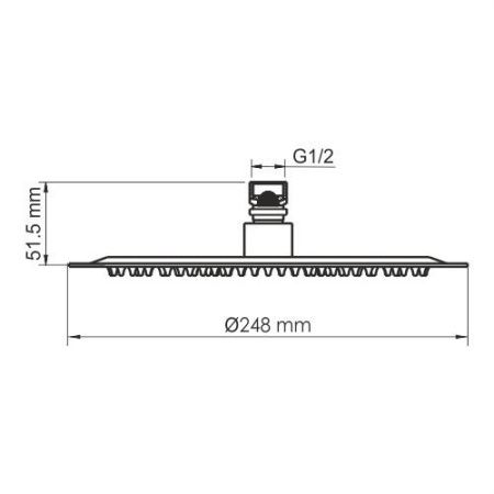 Верхний душ Wasserkraft Mindel 8500 A257 белый