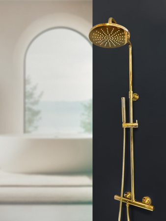 Душевая стойка AltroBagno Costanza AltroBagnoCostanza0302Or настенная цвет золото