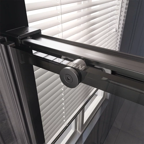 Душевой уголок Veconi Premium Trento PTC40-SP-12080-GR-01-C4 120х80 стекло прозрачное профиль графит брашированный