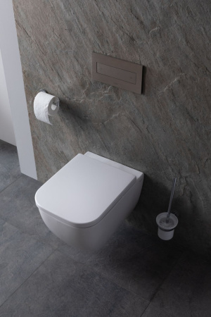 Чаша унитаза подвесная Allen Brau Infinity 4.21004.20 цвет белый без сиденья безободковая каскадный смыв