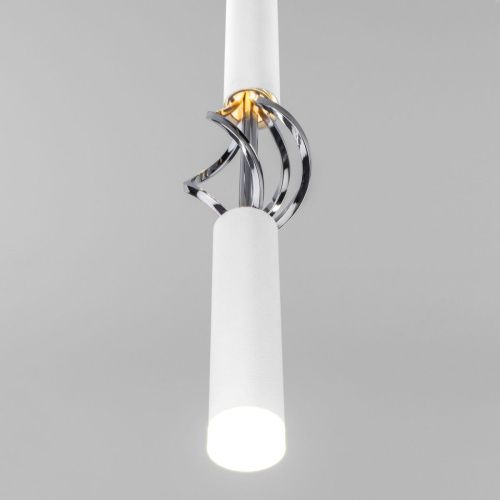 Светильник подвесной Eurosvet Lance (Ланце) 50191/1 LED белый/хром - фото 3