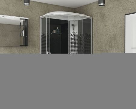 Душевая кабина Niagara Eco 45121453L 120х80 асимметричная с крышей ориентация левая