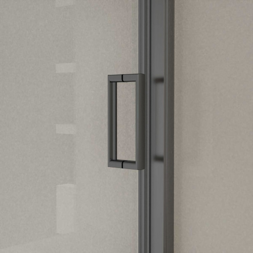 Душевая дверь Vincea City VDS-5CT110CLGM 110х195 стекло прозрачное профиль вороненая сталь - фото 4