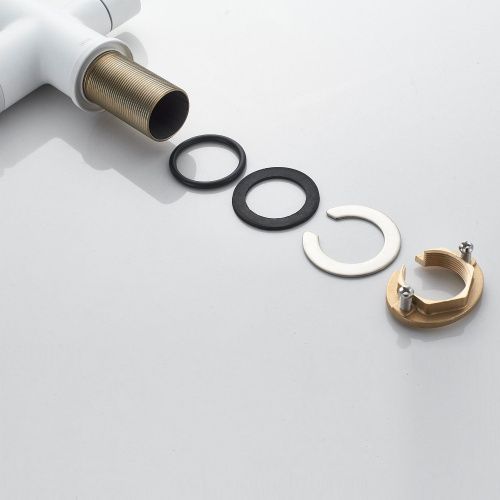 Смеситель для кухни Shevanik S228C на мойку белый - фото 5