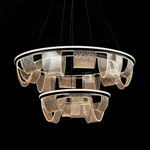 Люстра подвесная LED4U L7706-800-460 BK - фото 2