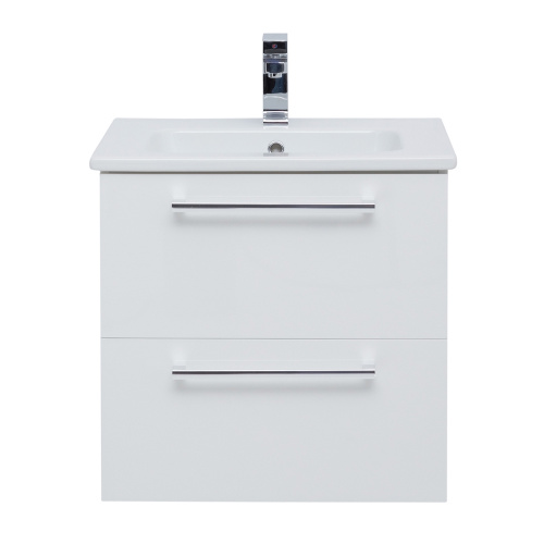 Тумба под раковину Dreja Gio 77.0101W 58х55х46 подвесная цвет белый - фото 3