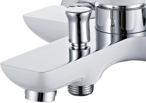 Смеситель для ванны с душем Aquanet Arctic AF520-20СW настенный белый/хром без термостата - фото 3