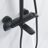 Душевая стойка Rose R3936H настенная цвет черный