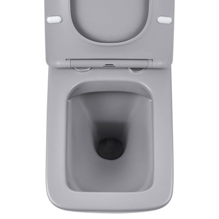 Унитаз подвесной Vincea Q-Line VT1-12MG серый с сиденьем микролифт безободковый душевой смыв