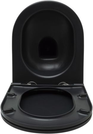 Чаша унитаза подвесная Allen Brau Reality 4.32006.31 цвет черный без сиденья безободковая каскадный смыв