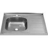 Кухонная мойка Melana 072 t L (*20) 80х60 цвет хром поверхность матовая