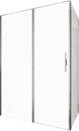 Душевой уголок Allen Brau Priority 3.31010.00 + 3.31016.00 140х90 стекло прозрачное профиль хром глянцевый без поддона