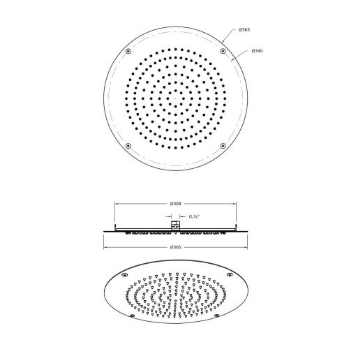 Верхний душ Graffio KINGS 011 KI011NEO черный - фото 3