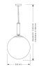 Светильник подвесной Kutek Mood Artu Glass (Арту Гласс) ART-ZW-1(Z)G350