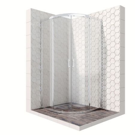 Душевой уголок Ambassador Kingston 14011104 90х90 стекло прозрачное профиль хром без поддона