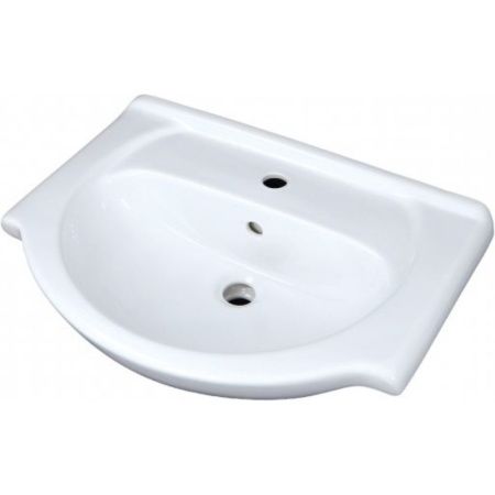 Тумба с раковиной Orange Лайт LA-60TUW+RA 60х40 напольная цвет белый