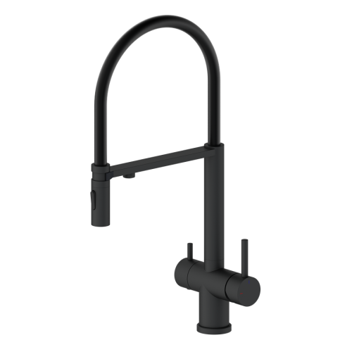 Смеситель для кухни AltroBagno Flusso AltroBagnoFlusso050204MB на мойку черный матовый - фото 2