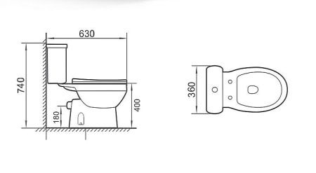 Унитаз напольный с бачком Niagara Brava NG-9901 белый с сиденьем микролифт безободковый душевой смыв