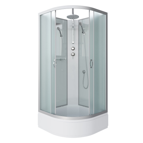 Душевая кабина Niagara Classic 33021424BKT 100х100 четверть круга без крыши