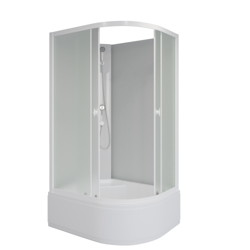 Душевая кабина Niagara Promo P110/80/40L/MT/BK 110х80 асимметричная - фото 2