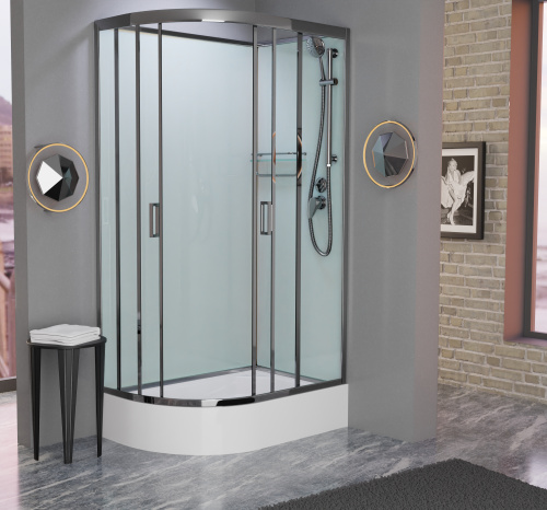 Душевая кабина Frank 182009 120х80 без крыши ориентация правая - фото 2 Душевая кабина Frank 182009 120х80 без крыши ориентация правая - фото 2