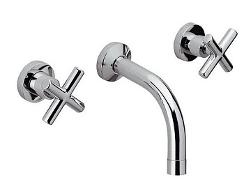 Смеситель Daniel Jax J5022-15 встраиваемый в стену черный матовый