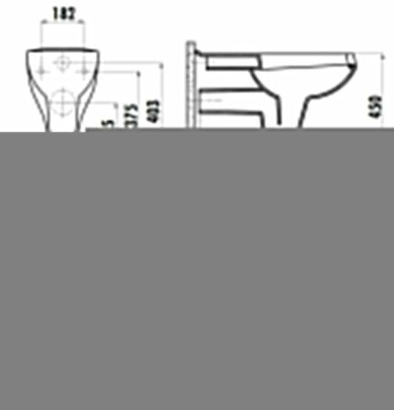 Чаша унитаза подвесная Creavit BD320-11CB00E-0000 цвет белый без сиденья душевой смыв