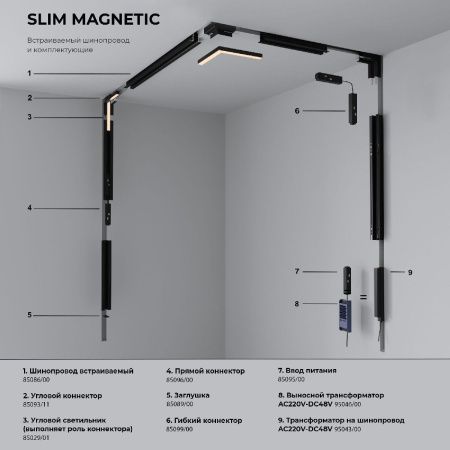 Трековый магнитный светильник Elektrostandard Slim Magnetic (Слим Магнетиц) 4690389206412