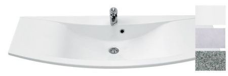 Раковина из искусственного камня Marlin 3040city CITY120 120х50 подвесная цвет белый 1 отверстие под смеситель