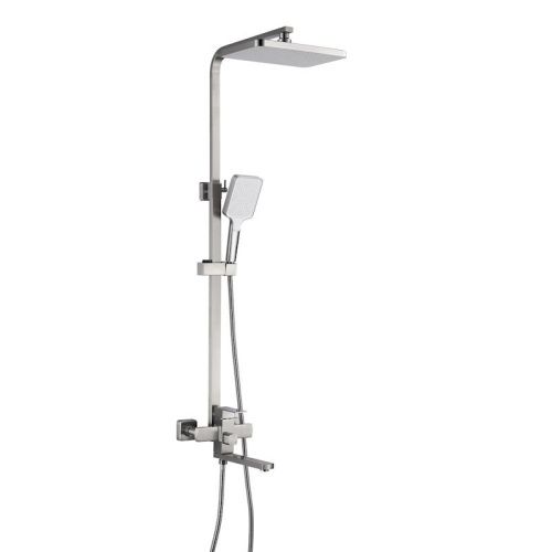 Душевая стойка Shevanik S7036L настенная цвет сатин - фото 2