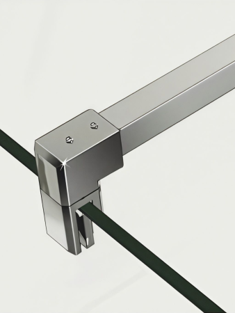 Душевая перегородка WeltWasser WW400 10000002939 100х185 стекло прозрачное профиль хром