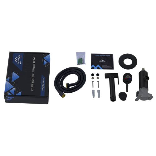 Гигиенический душ со смесителем Fashun A57803-7 черный - фото 4