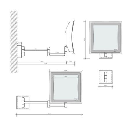 Косметическое зеркало Decor Walther 0121600