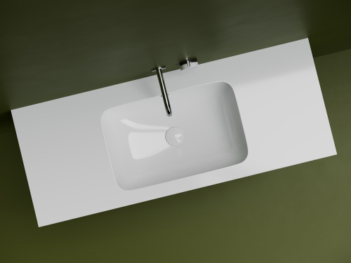 Раковина Ceramica Nova ELEMENT 54 см CN7018 встраиваемая цвет белый - фото 5
