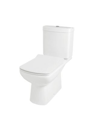 Унитаз напольный с бачком Creo Сeramique TOURS COMBO-TO1003 белый с сиденьем с микролифт душевой смыв