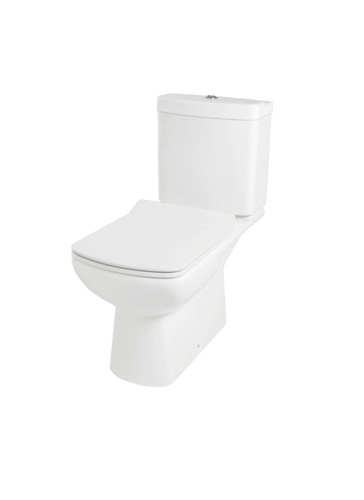 Унитаз напольный с бачком Creo Сeramique TOURS COMBO-TO1003 белый с сиденьем с микролифт душевой смыв - фото 4