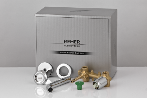 Смеситель для раковины Remer Element ET15P встраиваемый в стену хром - фото 3