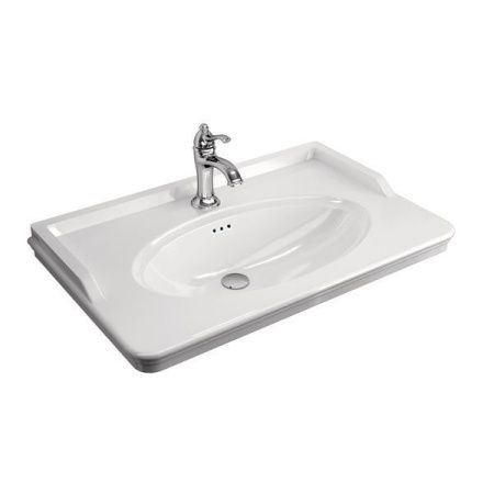 Тумба с раковиной Comforty Монако 00-00006677CF 80х50 напольная цвет белый