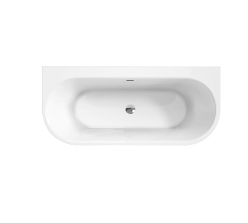 Ванна акриловая BelBagno BB711-1550-700 155х70 пристенная полукруглая - фото 3
