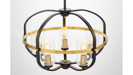 Люстра подвесная Lumina Deco Monterey (Монтереы) LDP 1141-5 BK+MD