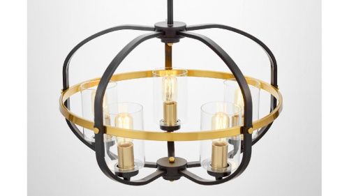 Люстра подвесная Lumina Deco Monterey (Монтереы) LDP 1141-5 BK+MD - фото 4
