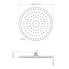 Верхний душ THG General items G00 G00-B01-280EP 30х30 никель