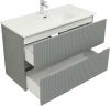 Тумба под раковину Aquanet Джейн 00313320 100х40 подвесная цвет серый