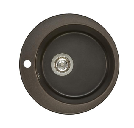 Кухонная мойка Aquaton Иверия 1A711032IV280 48х48 цвет коричневый поверхность матовая