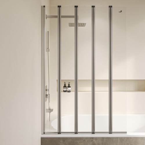 Душевая шторка на ванну RGW Screens 03112112-11 120х150 стекло прозрачное профиль хром глянцевый ориентация универсальная - фото 2