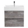 Тумба под раковину Cezares MOLVENO 46 MOLVENO 46-60-2C-SO-LG 60х50 подвесная цвет серый